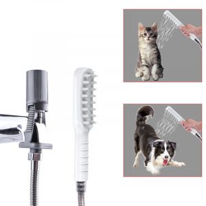 Outdoor Pet Shower & Bath Brush Set — High-Pressure Spray Nozzle