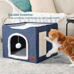 Indoor Foldable Pet Bed & Storage Ottoman