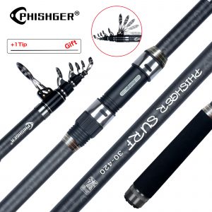 PHISHGER Telescopic Saltwater Spinning Rod