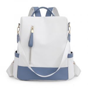 New Women's Anti-Theft Backpack — Color-Block, Versatile Style