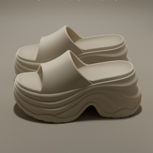 Outerwear style slip-on sandals with thick soles, anti-slip design, and no tendency to roll off the foot