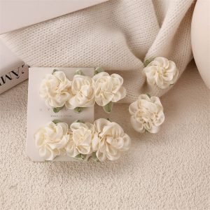 Delicate Jasmine Flower Hair Clips