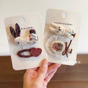 Autumn‑Winter Cute Bunny Hair Clips