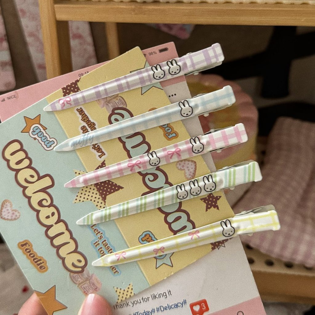 Candy‑Color Plaid Rabbit Long