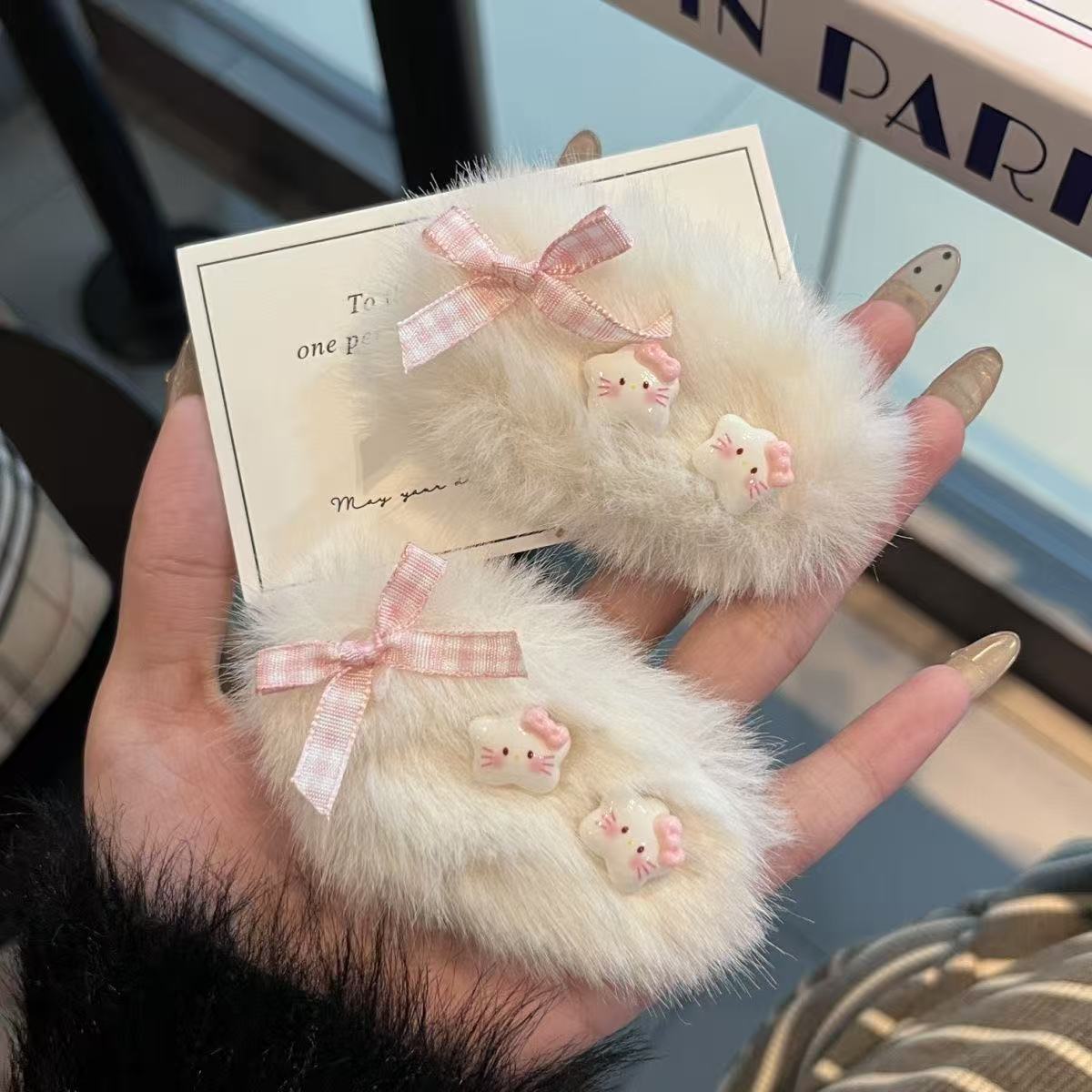 Fluffy Star Cartoon Cute Hair Clip