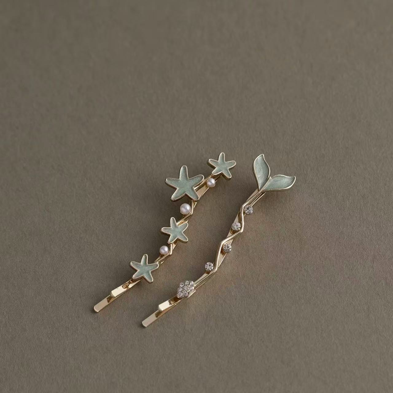 Tidal Heart Fairy‑style French Hair Clip - Image 2