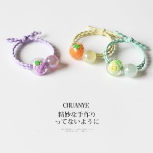 Dopamine‑Style Colorful Kids Elastic Hair Ties
