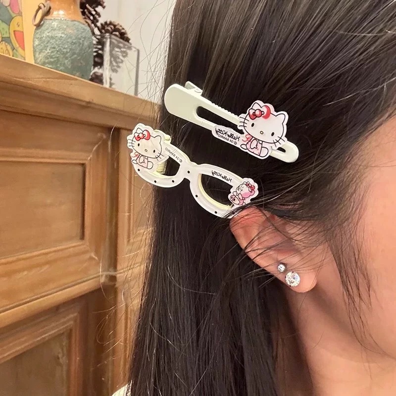 Cute Hello Kitty Duckbill Hair Clip Cartoon Kitty Side Bang Barrette - Image 2