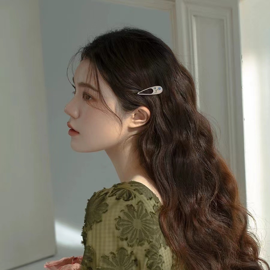New Chinese Style Peach Blossom Hair Stick Bangs Hair Clip - Image 2