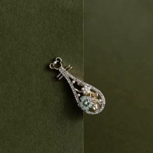 Turquoise Pipa Shape Duckbill Hair Clip