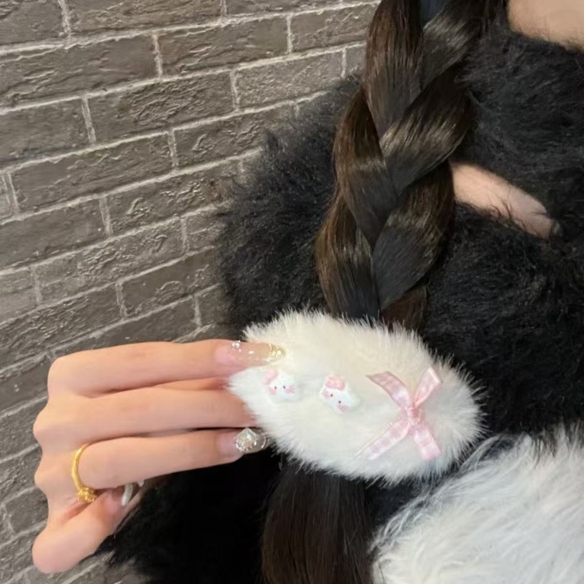 Fluffy Star Cartoon Cute Hair Clip - Image 3