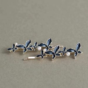 Late Dream Feather Exquisite Butterfly Bobby Pin