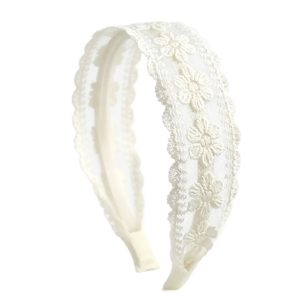 Hollow‑Out Embroidered Lace Headbands