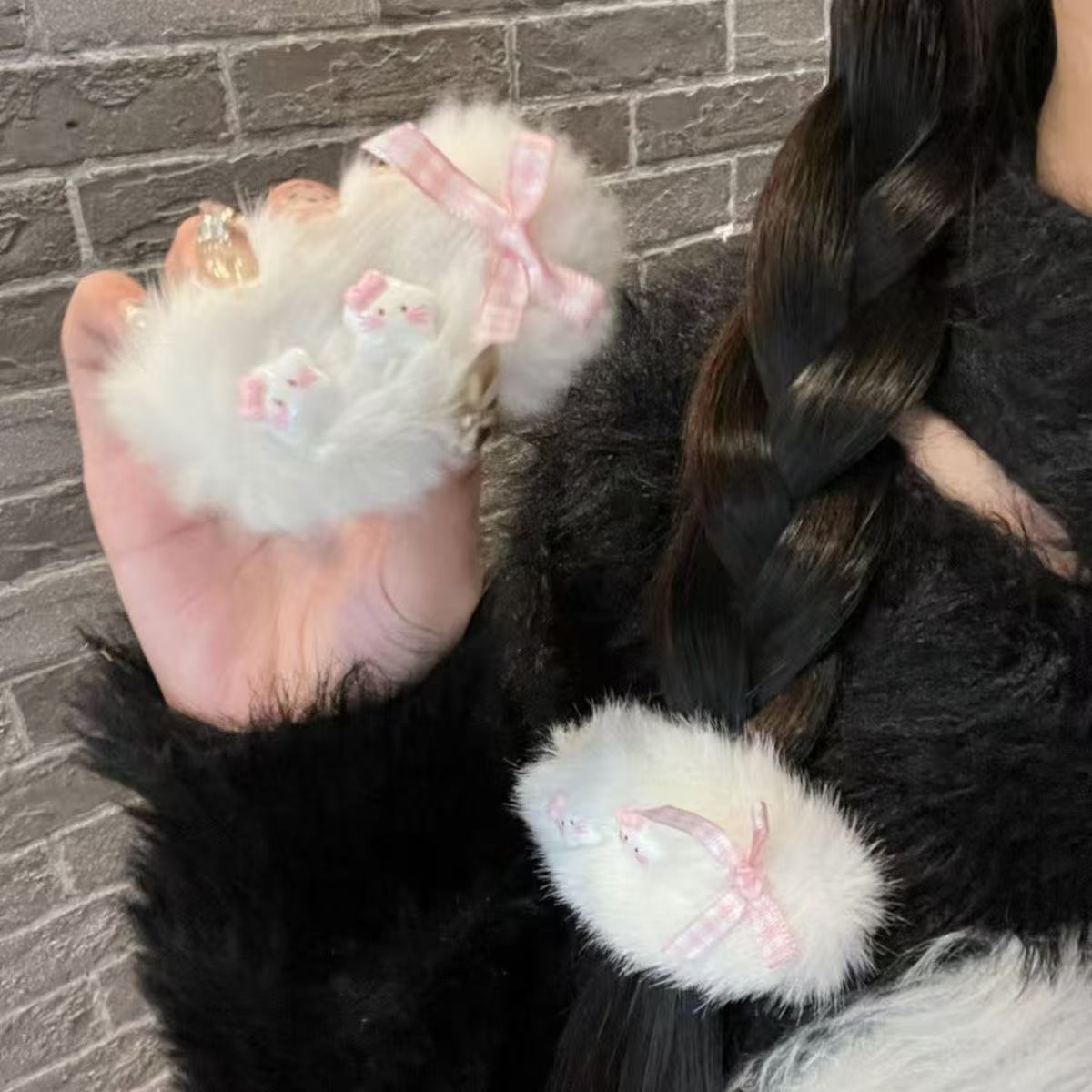 Fluffy Star Cartoon Cute Hair Clip - Image 4