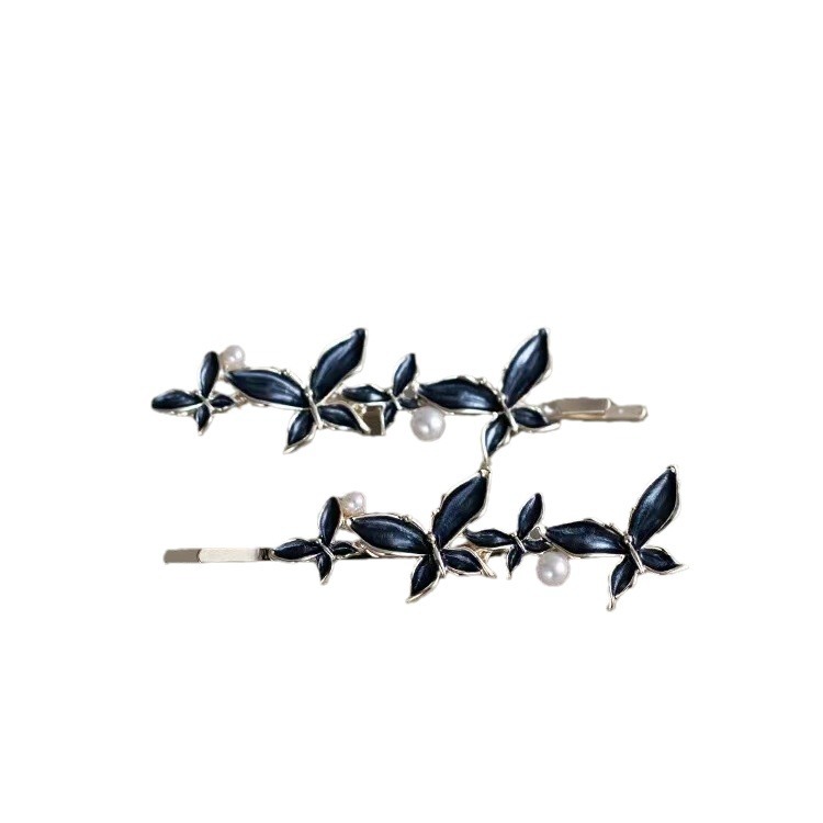 Late Dream Feather Exquisite Butterfly Bobby Pin - Image 5