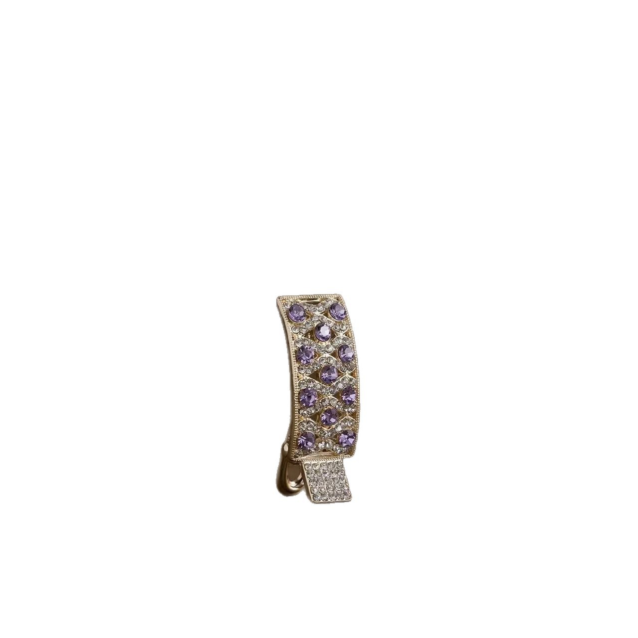 Elegant Rhinestone French Duckbill Hair Clip - Image 5