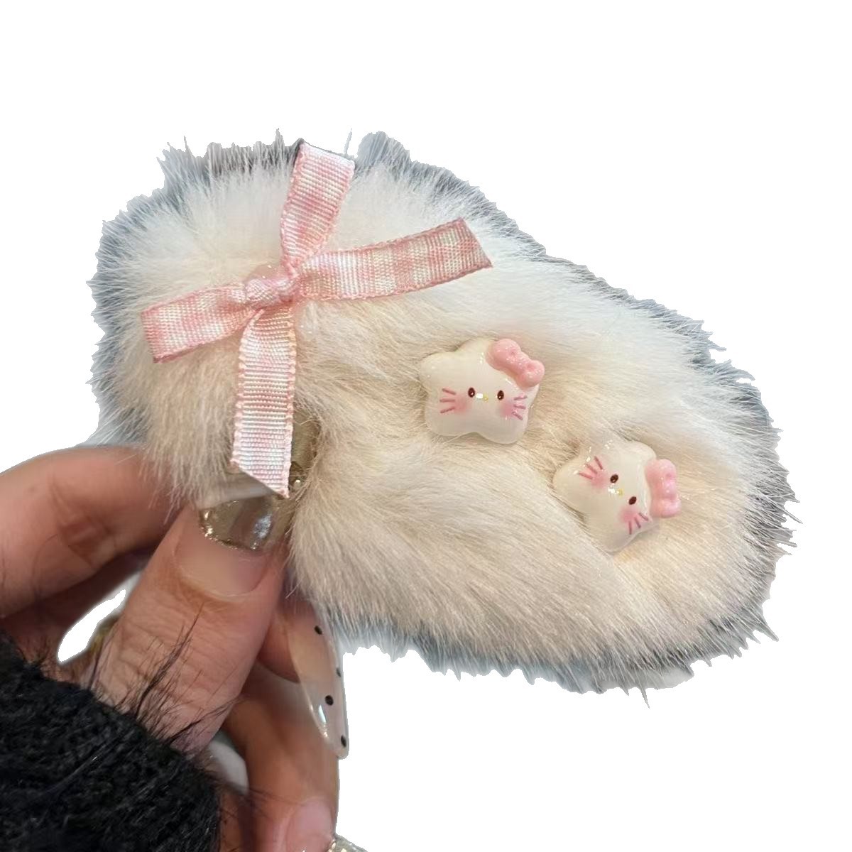 Fluffy Star Cartoon Cute Hair Clip - Image 5