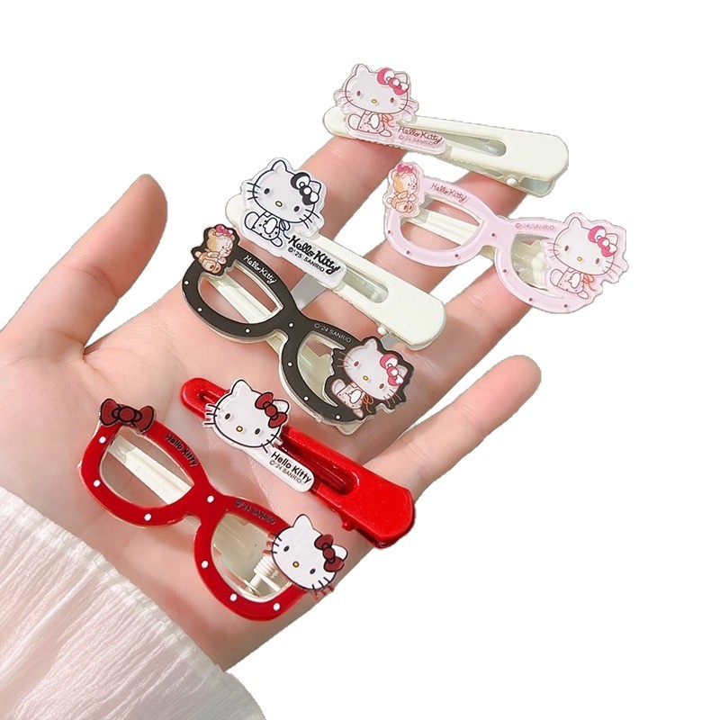Cute Hello Kitty Duckbill Hair Clip Cartoon Kitty Side Bang Barrette - Image 5