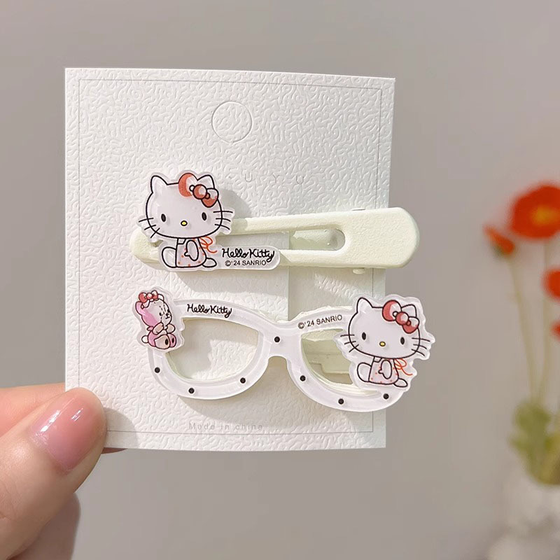 Cute Hello Kitty Duckbill Hair Clip Cartoon Kitty Side Bang Barrette - Image 7