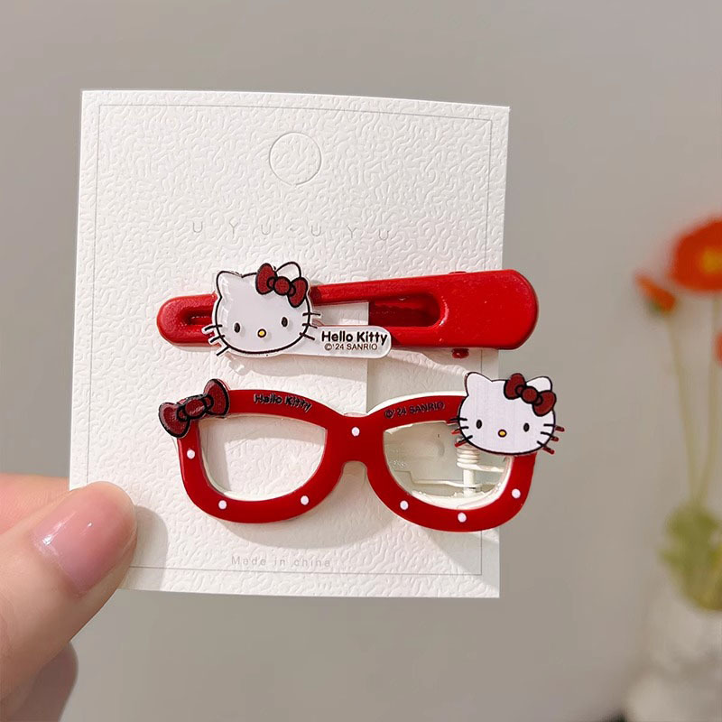 Cute Hello Kitty Duckbill Hair Clip Cartoon Kitty Side Bang Barrette - Image 9
