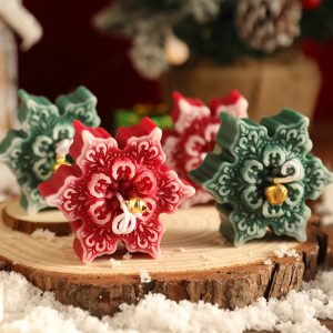 Handmade Snowflake Scented Candle Christmas Gift