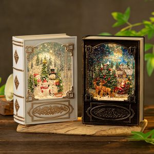 Christmas Book Music Box Night Light