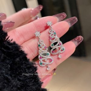 Fashion Trendy Personalized Christmas Tree Earrings