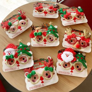 Women's Christmas Elk Novelty Glasses Frame