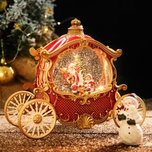 Santa Sleigh Music Box