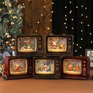 Christmas Musical Snow TV Night Light