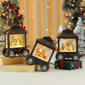 Christmas Decor Cart Music Box
