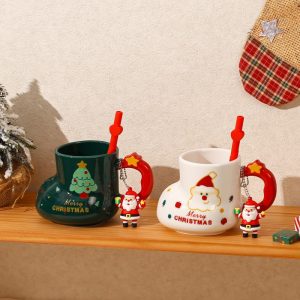 Cute Christmas Socks Ceramic Mug