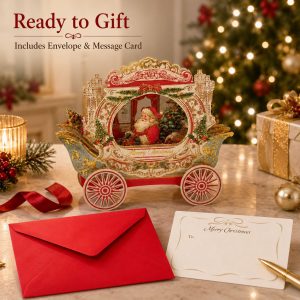 Santa Sleigh Christmas Greeting Card
