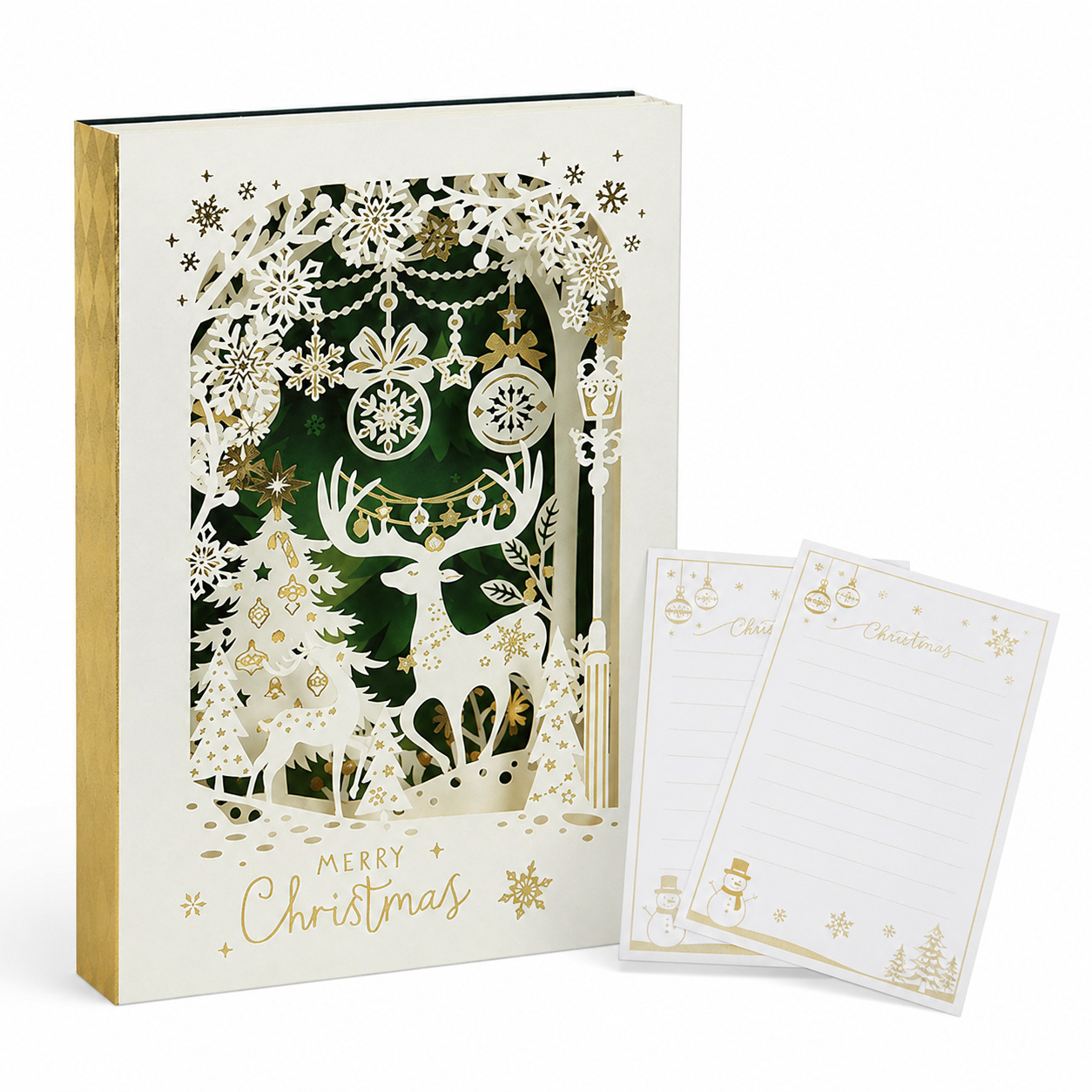 Book Style 3D Pop-Up Christmas Greeting Card - Image 2