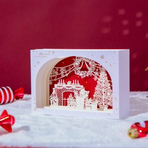 3D Pop Up Christmas Folding Greeting Card