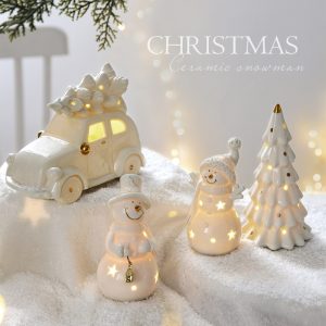 Ceramic Mini Santa Bell