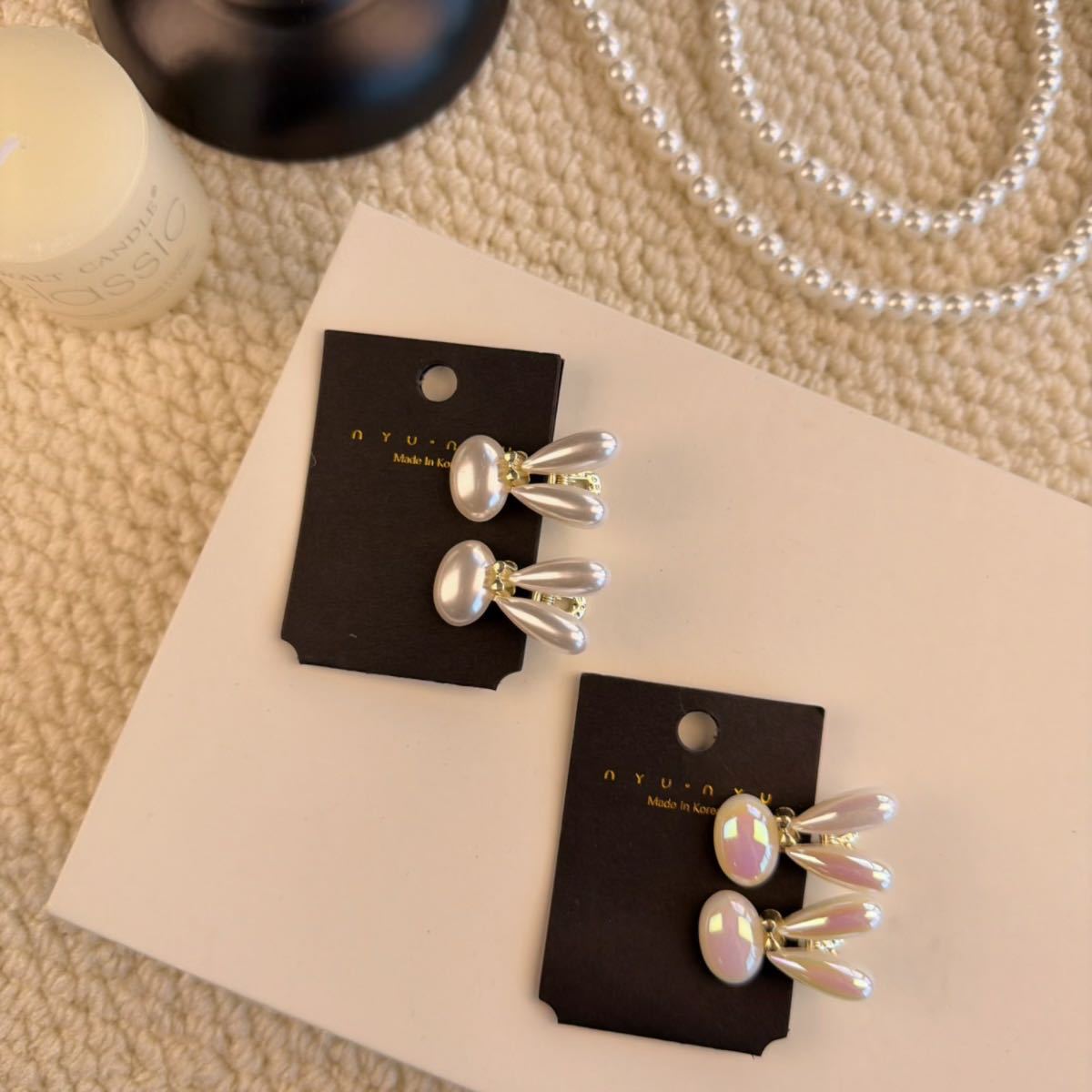 Cute Bunny Pearl Hair Clip - Image 2