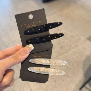 K‑style Elegant Rhinestone Acrylic Hair Clip