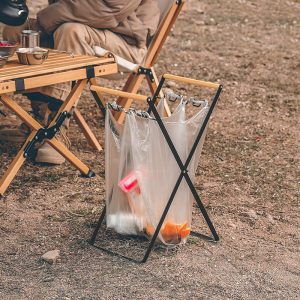Foldable Camping Trash Bag Holder Frame