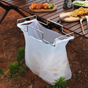 Stainless Steel Camping Trash Bag Holder