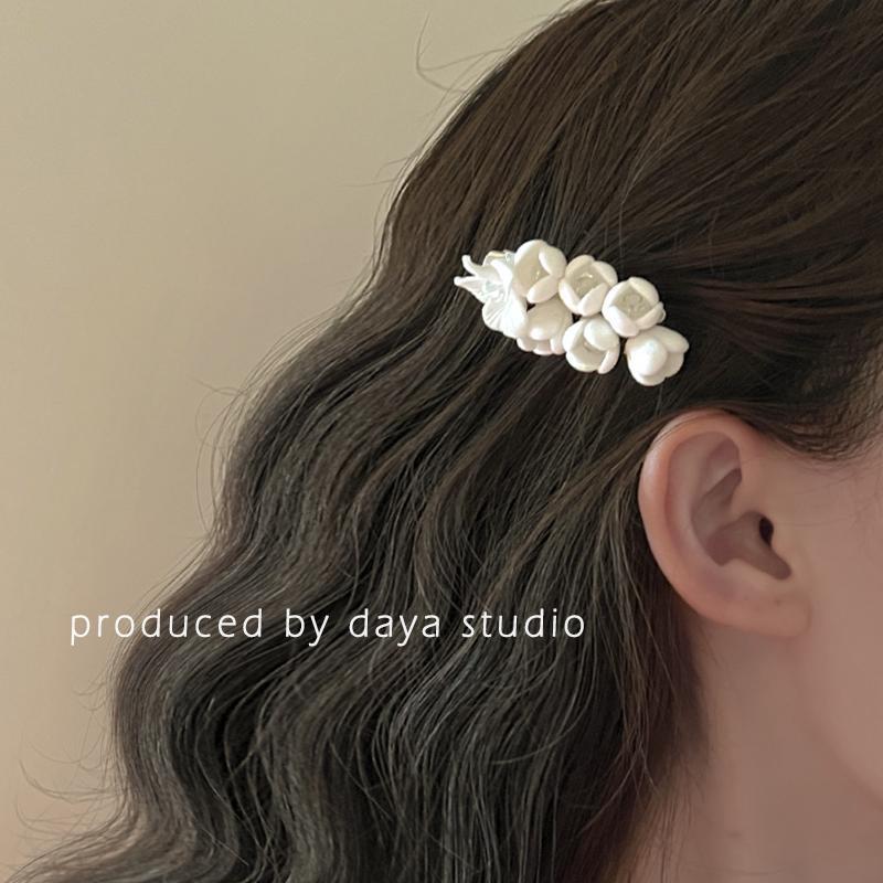 Jasmine super fairy french vintage flower hair clip - Image 3