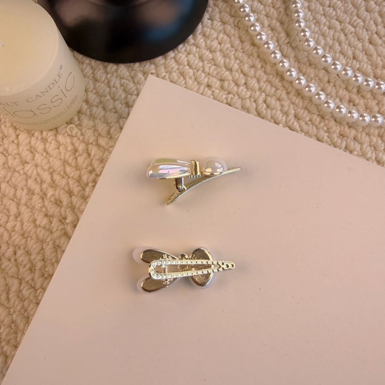 Cute Bunny Pearl Hair Clip - Image 3