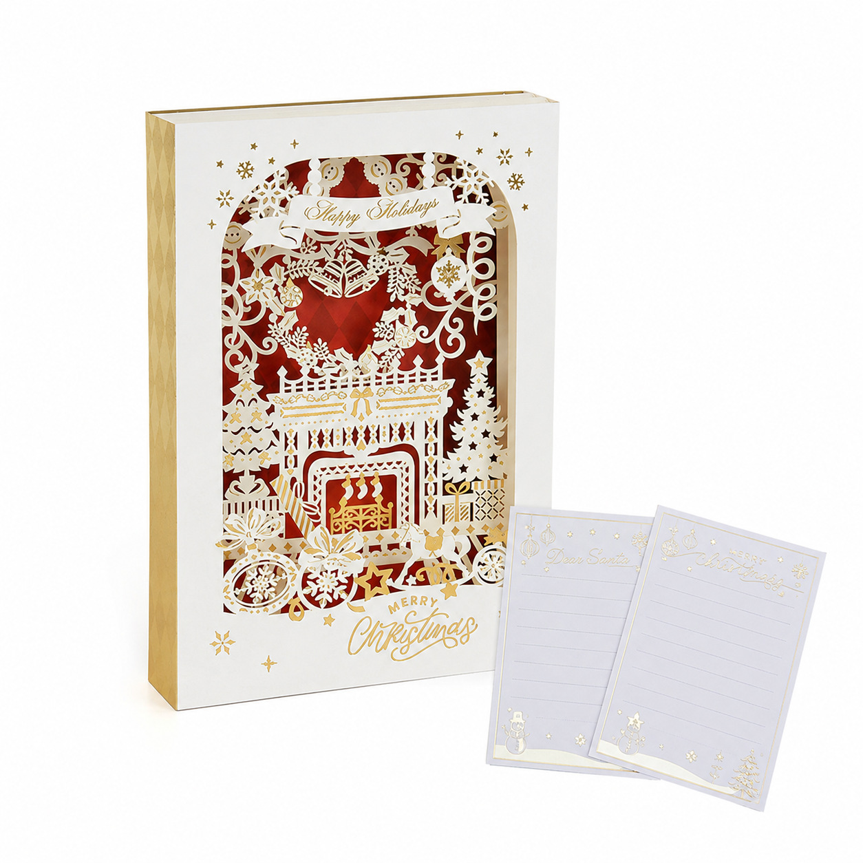 Book Style 3D Pop-Up Christmas Greeting Card - Image 3