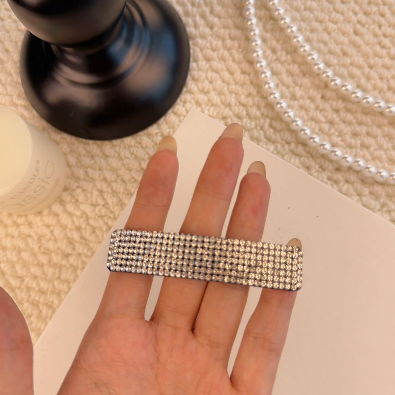 Luxury Exquisite Full‑Pavé Rhinestone Hair Clip - Image 3