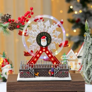 New Rotating Light-up Ferris Wheel Music Box Christmas