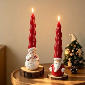 Countdown Santa & Snowman Christmas Scented Candle