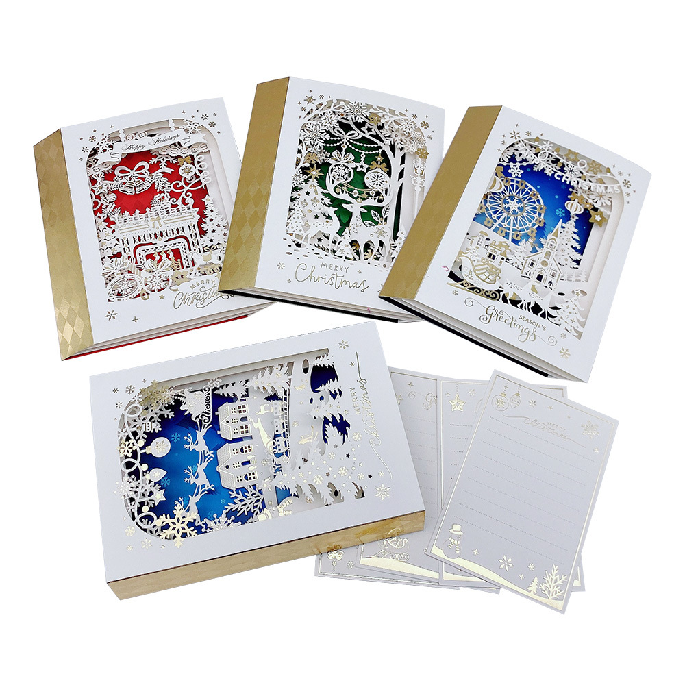 Book Style 3D Pop-Up Christmas Greeting Card - Image 5