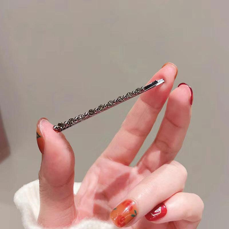 Heart crystal side hair clip barrette hair pin - Image 5