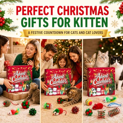 Cat Advent Calendar 2026, 24 Days Assorted Interactive Cat Toy Countdown Gift Set for Indoor Cats & Kittens - Image 7