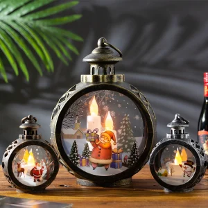 Vintage Christmas LED Night Light Glowing Holiday Gift